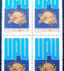 Quadra de selos do Brasil de 1979 Dia da UPU