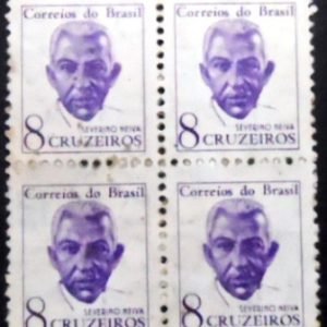 Quadra de selos postais do Brasil de 1963 Severino Neiva