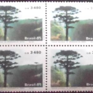 Quadra postal do Brasil de 1985 Aparados da Serra 3480