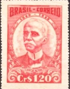 Selo postal comemorativo do Brasil de 1949 - C 249 M