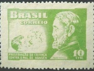 Selo posttal Comemorativo do Brasil de 1953 - Padre Damião H2