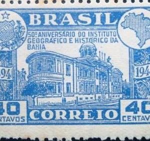 Selo postal de 1945 Instituto Geográfico