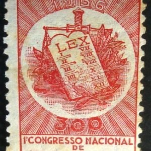 Selo postal do Brasil de 1936 Direito Judiciário