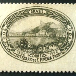 Selo postal comemorativo do Brasil de 1937 - C 114 N