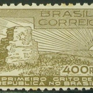 Selo postal do Brasil de 1938 1º Grito da República