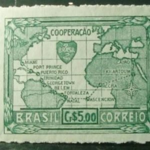 Selo postal Comemorativo do Brasil de 1945 - C 202 M