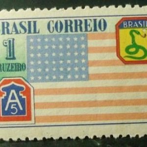 Selo postal Comemorativo do Brasil de 1945 - C 208 M