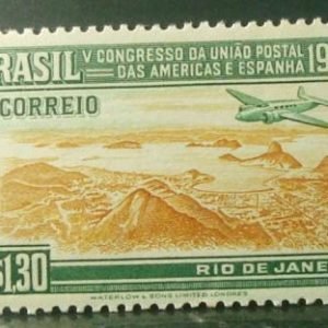 Selo postal Comemorativo do Brasil de 1946 - C 216 M