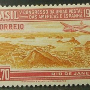 Selo postal do Brasil de 1946 Congresso UPAE 1,70 M