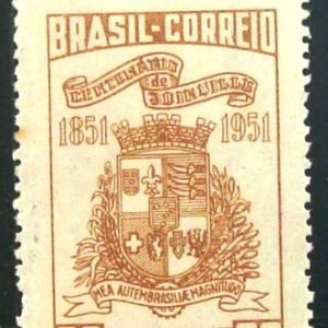 Selo postal de 1951 Cidade de Joiville