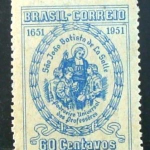 Selo postal Comemorativo do Brasil de 1951 - C 263 M