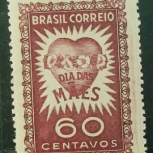 Selo postal de 1951 Dia das Mães