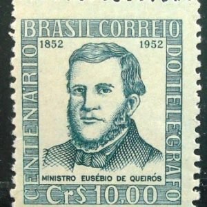 Selo postal comemorativo do Brasil de 1951 - C 280 M