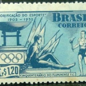 Selo postal comemorativo do Brasil de 1951 - C 282 M