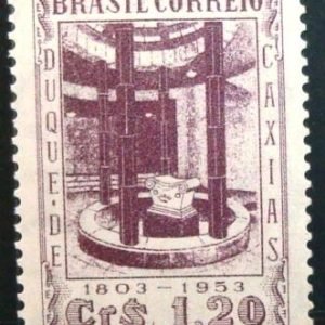 Selo postal do Brasil de 1953 Mausoléu 1,20