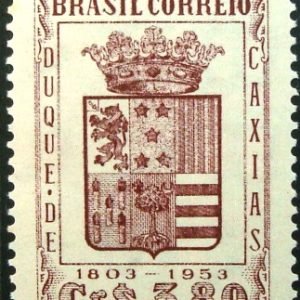 Selo postal do Brasil de 1953 Duque de Caxias 3.80 N