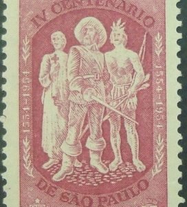 Selo postal Comemorativo do Brasil de 1954 - C 329