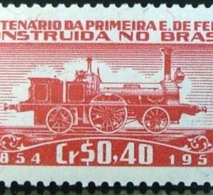 Selo postal Comemorativo do Brasil de 1954 - C 337