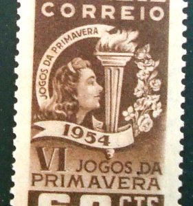 Selo postal de 1954 Jogos da Primavera