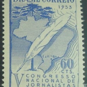 Selo posttal Comemorativo do Brasil de 1953 - C 312