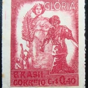 Selo postal do Brasil de 1945 Glória