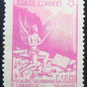 Selo postal comemorativo do Brasil de 1949 - C 247 M