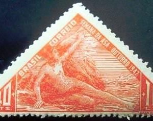 Selo postal comemorativo do Brasil de 1947 - C 235 M