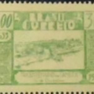 Selo postal do Brasil de 1936 Tricentenário Cametá 300 N