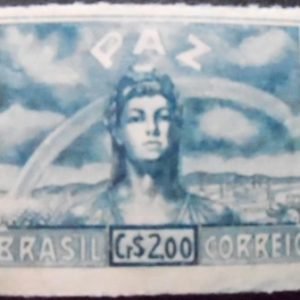 Selo postal Comemorativo do Brasil de 1945 - C 201 M