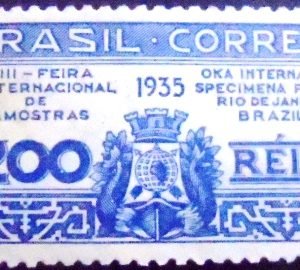 Selo postal comemorativo do Brasil de 1935 - C 99 N