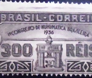 Selo postal comemorativo do Brasil de 1936 - C 105 M