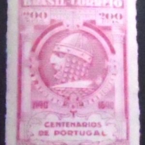 Selo postal do Brasil de 1940 D. Afonso Henriques M