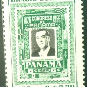 Selo postal de 1956 Reunião de Presidentes