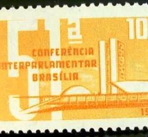 Selo postal do Brasil de 1962 Conferência Interparlamentar