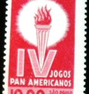 Selo postal do Brasil de 1963 IV Jogos Panamericanos