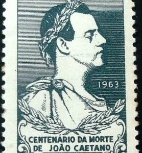 Selo postal do Brasil de 1963 João Cachoeira