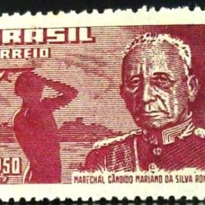 Selo postal do Brasil de 1958 Marechal Rondon