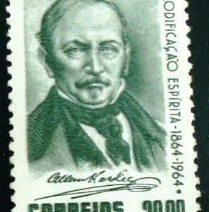 Selo postal do Brasil de 1964 Allan Kardec