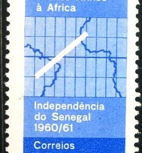 Selo postal do Brasil de 1961 Afonso Arinos