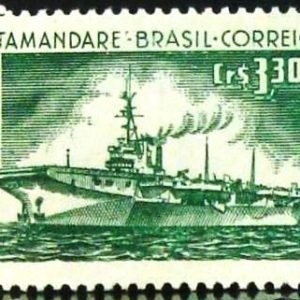 Selo postal do Brasil de 1958 Almirante Tamandaré