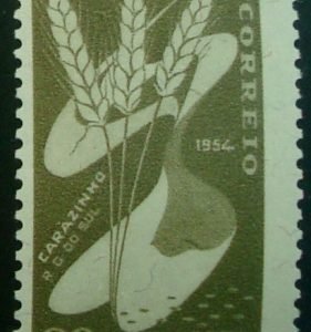 Selo postal Comemorativo do Brasil de 1954 - C 352