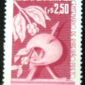 Selo postal Comemorativo do Brasil de 1957 - C 400 M