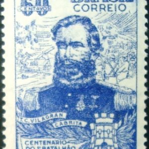 Selo postal comemorativo do Brasil de 1955 - C 372 M