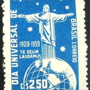 Selo postal Comemorativo do Brasil de 1959 - C 443 M