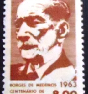 Selo postal do Brasil de 1963 Antônio A. Borges Medeiros- C 502 N