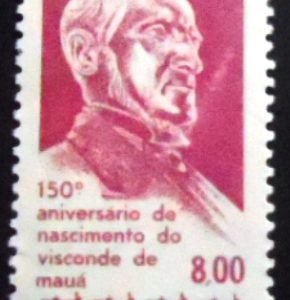 Selo postal do Brasil de 1963 Visconde de Mauá