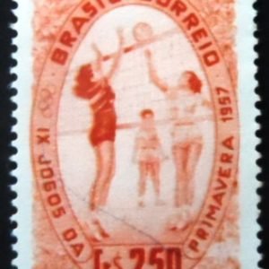 Selo postal de 1957 Jogos da Primavera