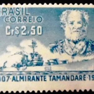 Selo postal de 1957 Almirante Tamandaré