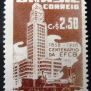 Selo postal de 1958 Central do Brasil