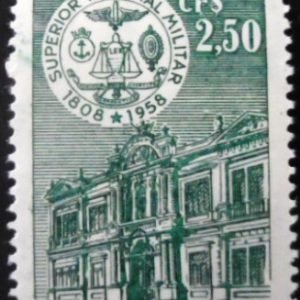 Selo postal do Brasil de 1958 Superior Tribunal Militar